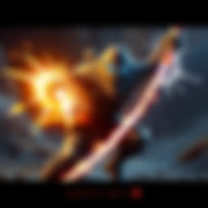 A Destiny 2 character wielding a bright weapon, showcasing their unique powers during an intense battle scene.