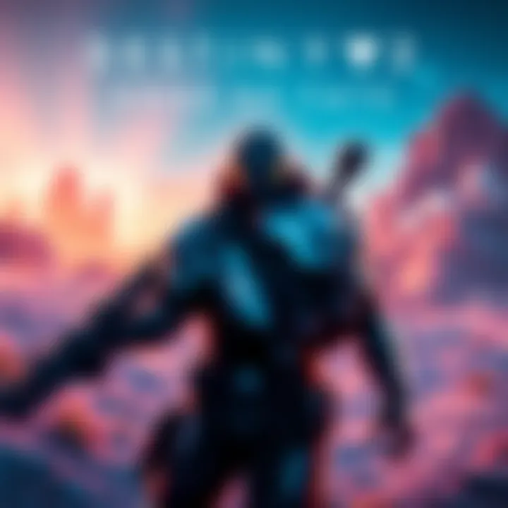 A character from Destiny 2 in action, equipped with futuristic armor and weapons, exploring a vibrant alien landscape after the Edge of Fate update.