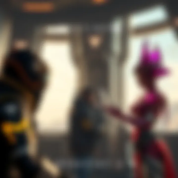 A player in Destiny 2 interacting with Ada in the Tower, looking confused about exotic requisition orders.
