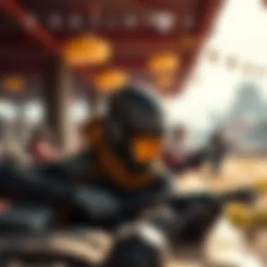 A Destiny 2 character in casual gameplay, enjoying a relaxed moment in a vibrant game world, with friends nearby and engaging in fun activities.