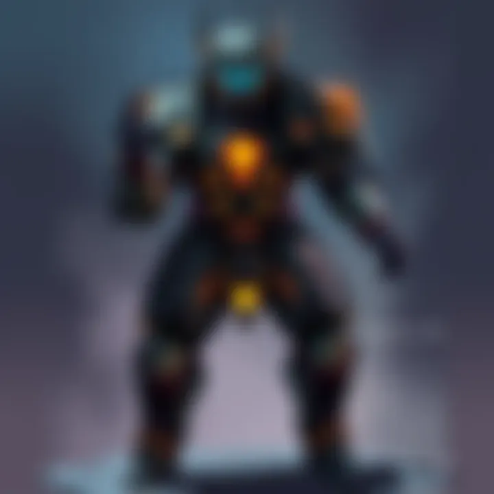 An illustration of the new Guardian Nokko from Destiny 2, showcasing a futuristic armor design with glowing features, standing in an action pose.