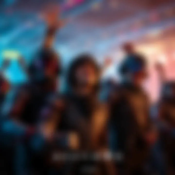 A group of Destiny 2 players in gaming gear celebrating new game updates with joy and excitement, showcasing their community spirit.