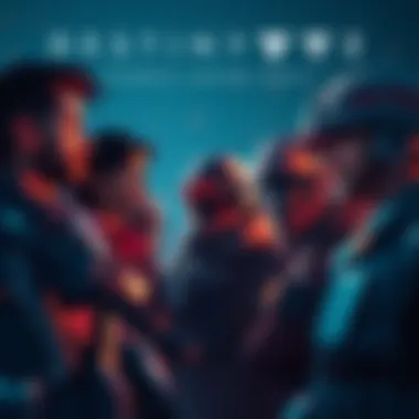 A group of Destiny 2 players discussing their next steps after Bungie's update, showing mixed emotions of sadness and hope.