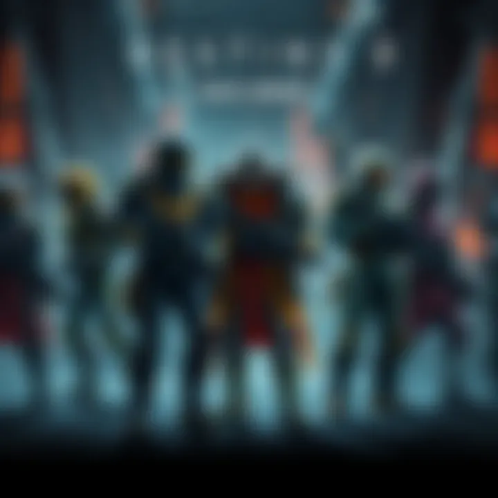 A gaming scene showing a group of players preparing for a raid in Destiny 2, with characters in vibrant armor and weapons, conveying a sense of teamwork and excitement.