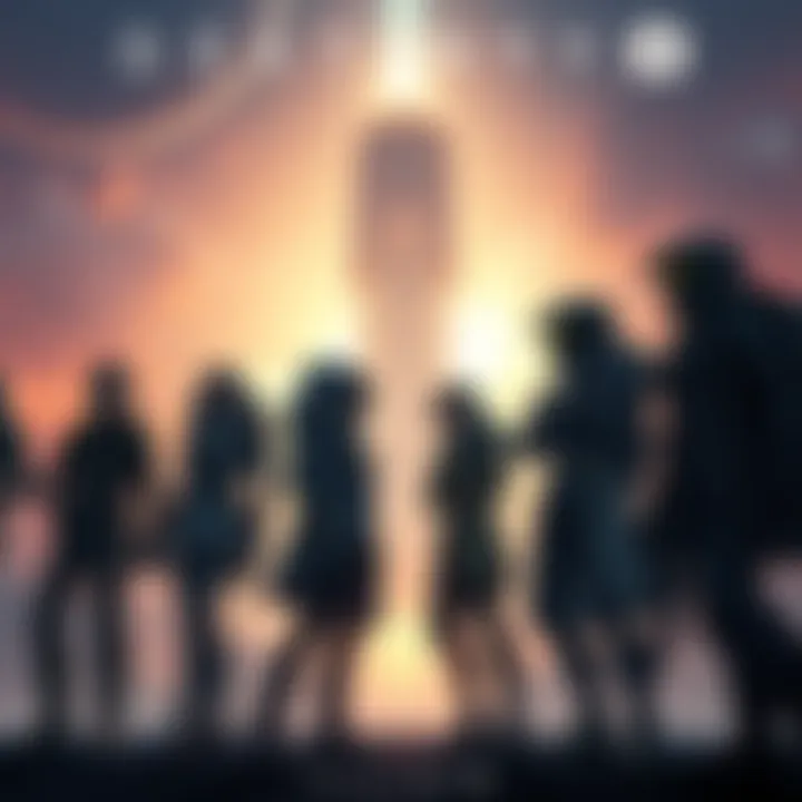 Destiny 2 revival A group of Destiny 2 characters standing together, looking determined, with a glowing tower in the background signifying a new beginning.