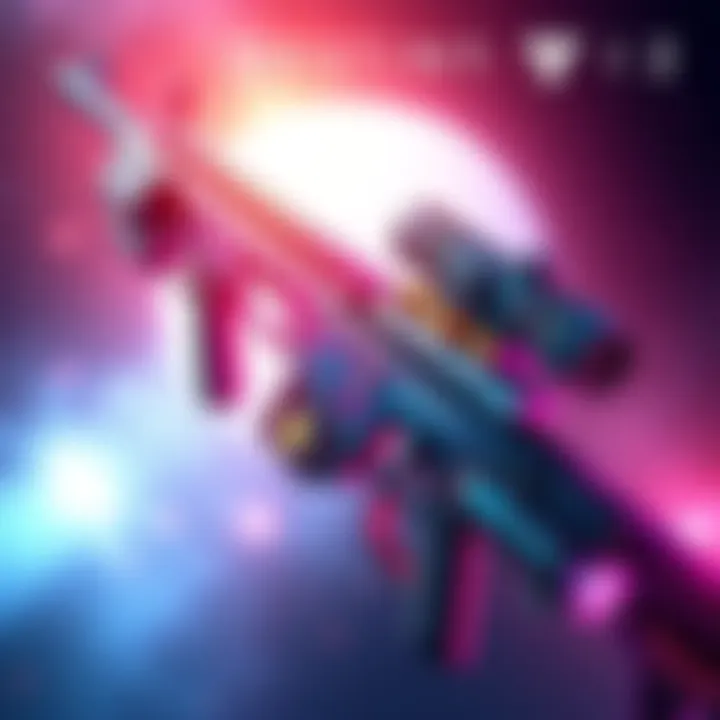 A detailed view of the ultimate sniper rifle from Destiny 2 with vibrant colors and sleek design, highlighting its features and the $80 pack.