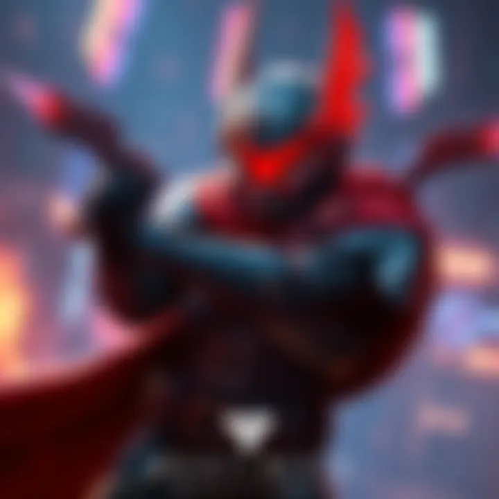 A Guardian character from Destiny 3 wielding the new red subclass abilities in a vibrant gaming environment