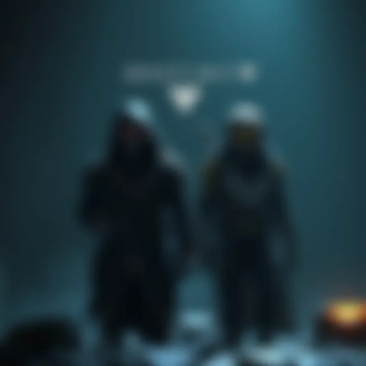 Two iconic Destiny characters stand in a dimly lit environment, showcasing the game's battle-worn aesthetic and hinting at uncertainty in the franchise's future.