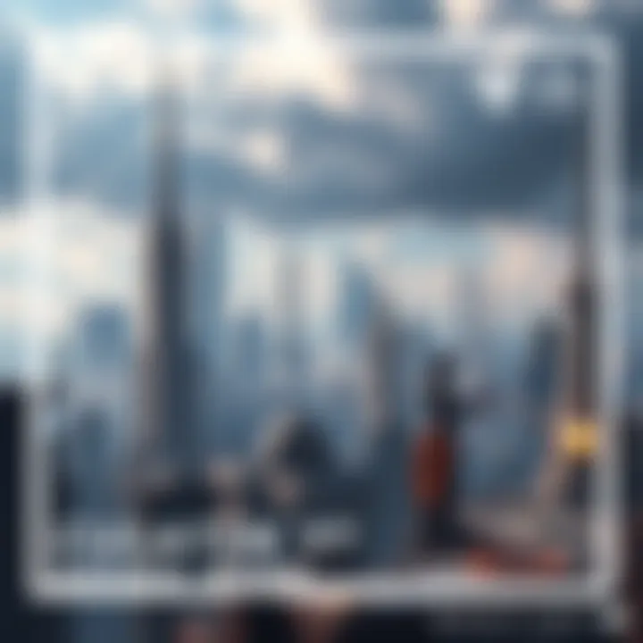 A futuristic city skyline with iconic elements from the Destiny game, representing a new direction for the franchise after Bungie.