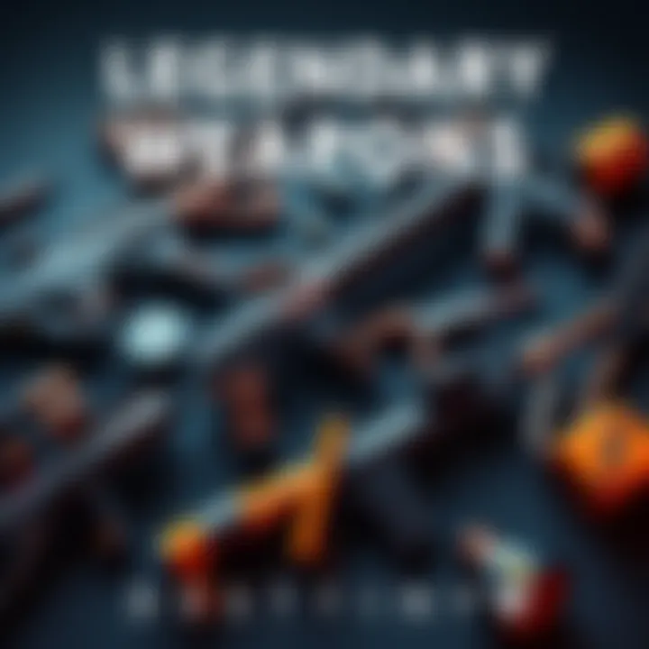 A collection of iconic weapons from Destiny, showcasing their unique designs and features, including a detailed view of the Pillager and other favorites.