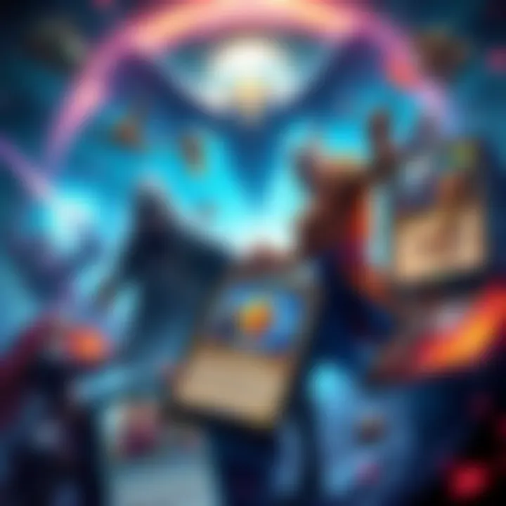 Illustration of Destiny and Magic the Gathering cards featuring iconic characters and gameplay elements