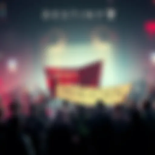Destiny 2 players gathering to show support for Marathon, holding signs and banners representing both games.
