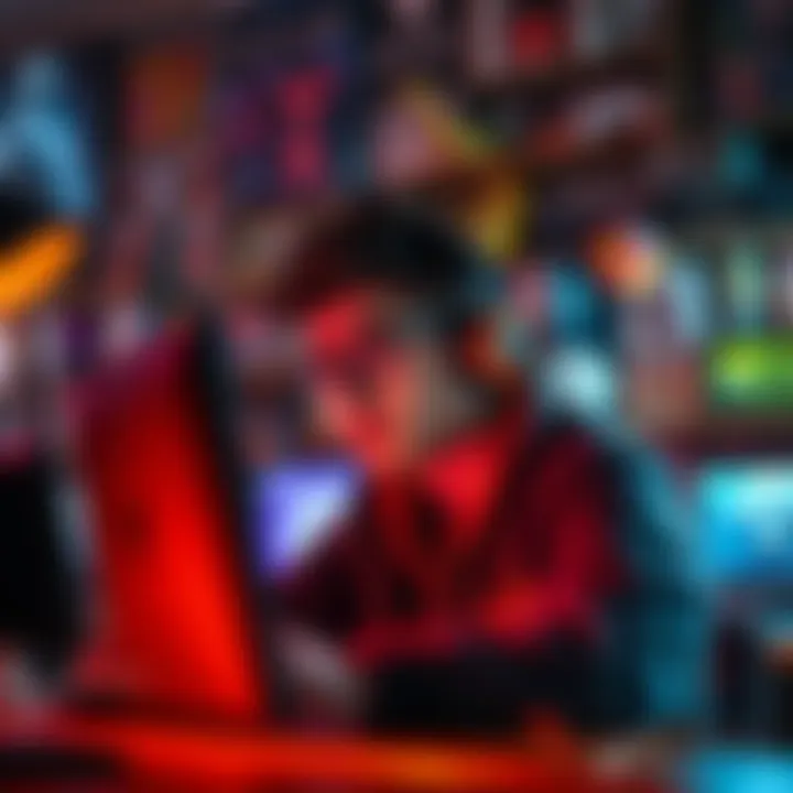 A Destiny player looking at their screen, feeling remorse over missing the Season of the Undying title, with gaming memorabilia in the background.