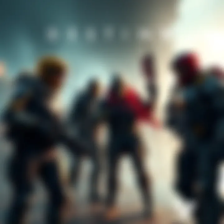 A group of Destiny players showcasing new armor and weapons, excitedly discussing game strategies