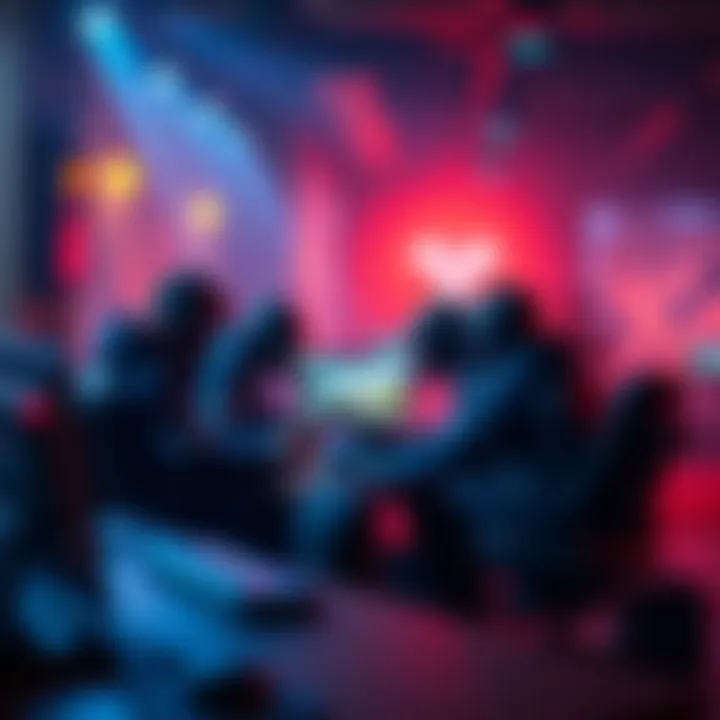 Players teaming up for a Destiny raid A group of gamers coordinating for a raid in Destiny, showing excitement and teamwork around their gaming setup.