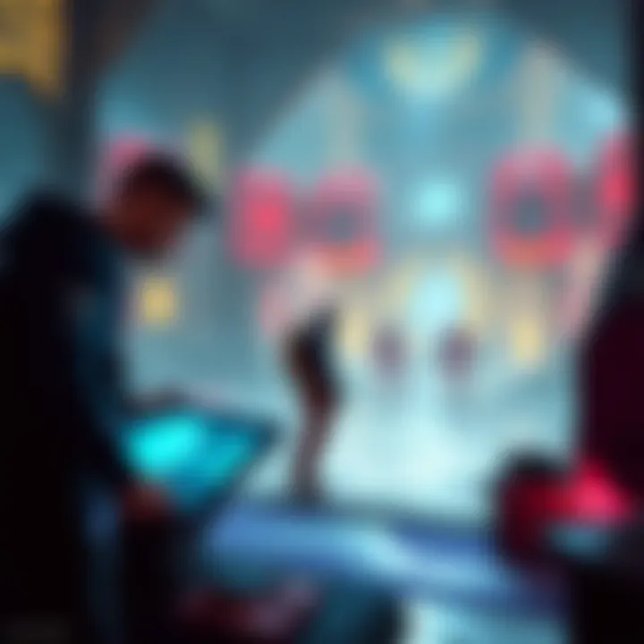 A player strategizing in a complex raid environment