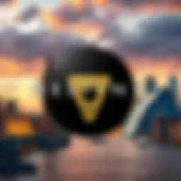 Destiny logo with a backdrop of UK landmarks, symbolizing the controversy over the alleged ban in the UK.