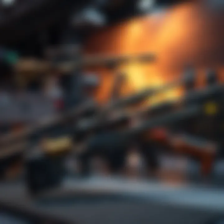 Collection of various sniper rifles from the Destiny franchise displayed in a gaming setup