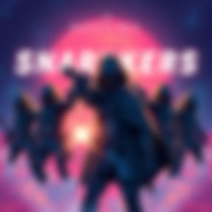 Destiny warning against snarkers A digital illustration showing a character representing Destiny warning a group of content creators about online threats, with a sense of urgency in the air.