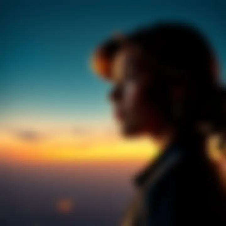 A determined woman looking ahead with focus and ambition, symbolizing resilience and success.