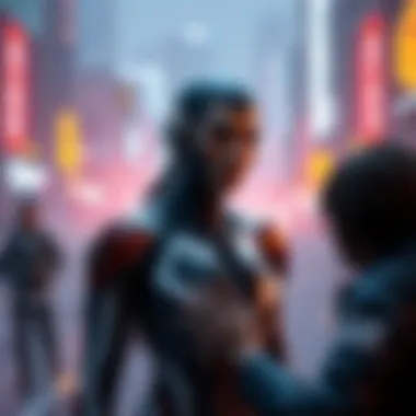 A dramatic scene from Detroit: Become Human featuring Kara facing a difficult decision about survival