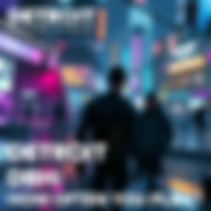 A scene from Detroit: Become Human showing characters in a futuristic city setting