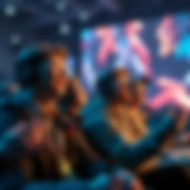 Ubisoft and Capcom developers watching the DLSS 5 reveal at GTC, showing surprise and excitement