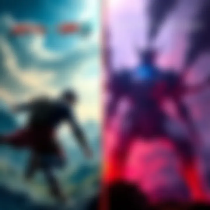 Comparison of Devil May Cry 5 and Shadow of the Colossus Side-by-side visuals of gameplay from Devil May Cry 5 Special Edition and Shadow of the Colossus featuring action and adventure scenes.