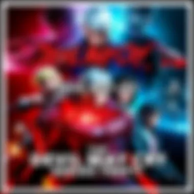 Promotional graphic for the Devil May Cry game series showcasing various characters and gameplay scenes from the collection