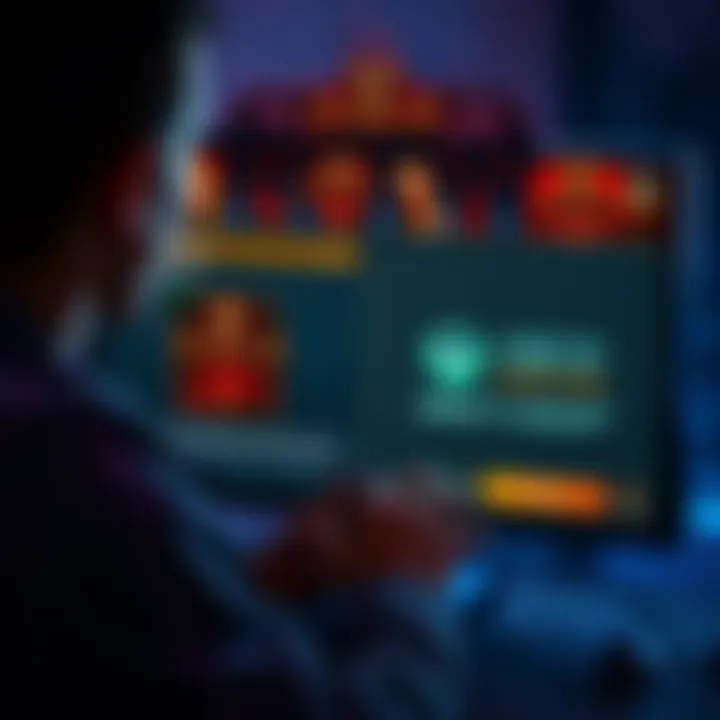 Diablo 2 RoTW update purchase A gamer looking at a screen displaying the purchase options for the RoTW update of Diablo 2 on Battle.net and Xbox Game Pass