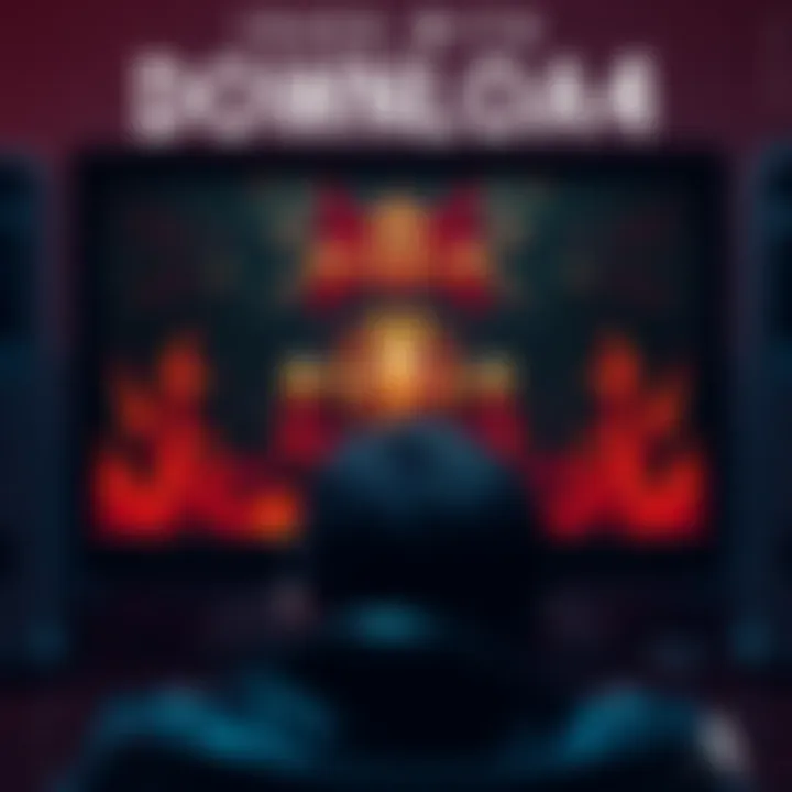 A frustrated gamer staring at a computer screen displaying a loading icon for Diablo 4