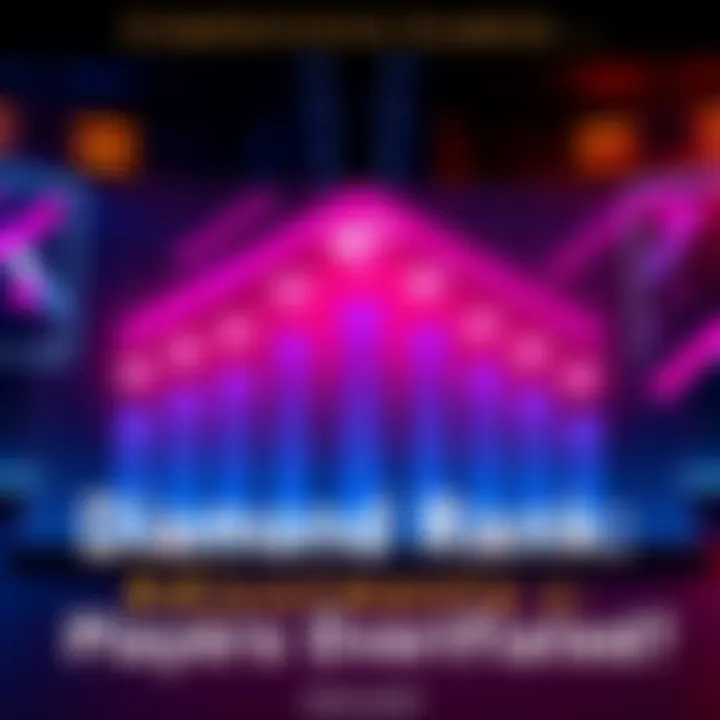 A graphic showing a ranking chart with players clustered around Diamond ranks, highlighting concerns about inflated player rankings.