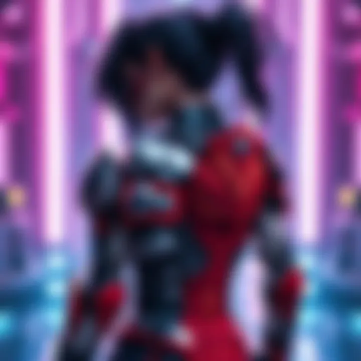 A character named Dia wearing a striking outfit with armor elements, showcasing a provocative back design, sparking mixed reactions from people.