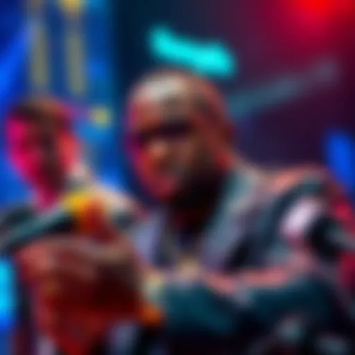 Diddy speaking at a press conference about his new investment plans and safe pockets strategy