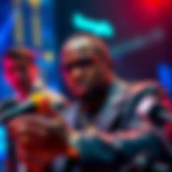 Diddy discussing financial strategy Diddy speaking at a press conference about his new investment plans and safe pockets strategy