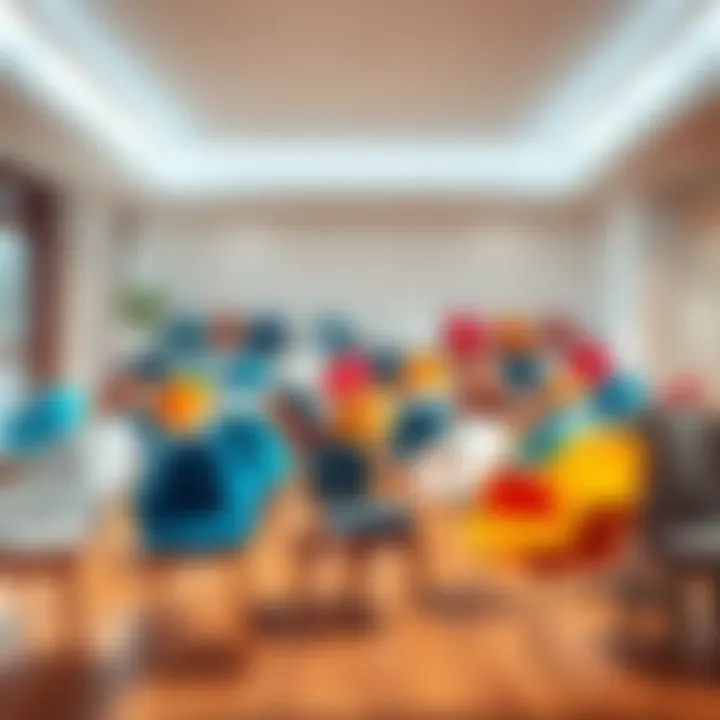 A variety of chairs showcasing unique designs and styles in a bright room