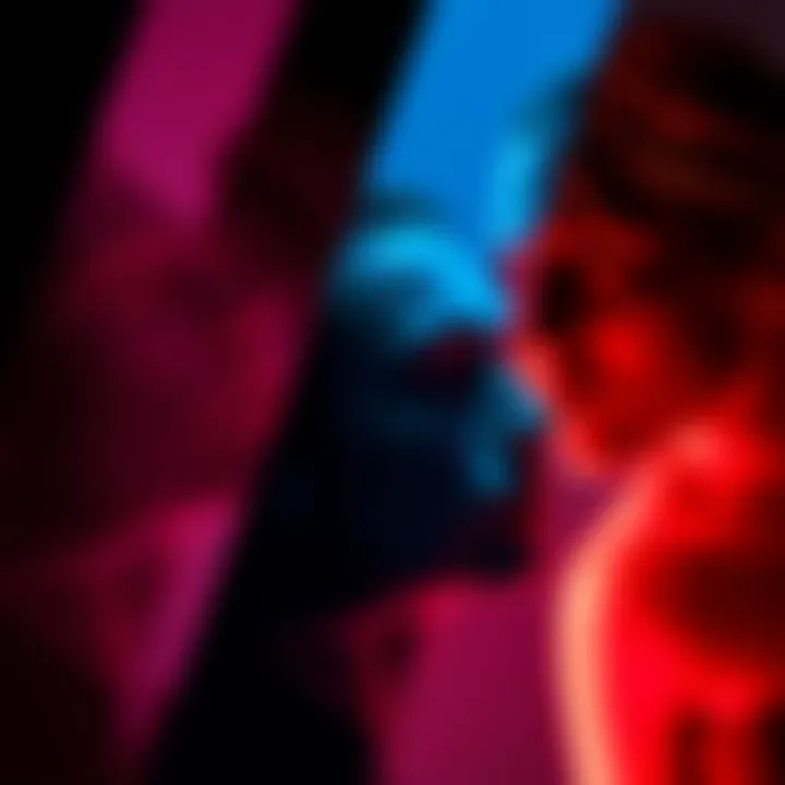 A series of photos showing how various lighting changes the appearance of a subject, highlighting shadows and colors in photography.