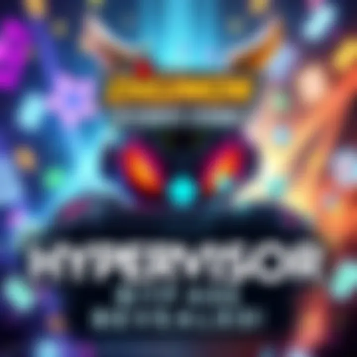 A graphic showing the HYPERVISOR Bypass for Digimon Story Time, featuring digital elements and gaming icons in a vibrant design