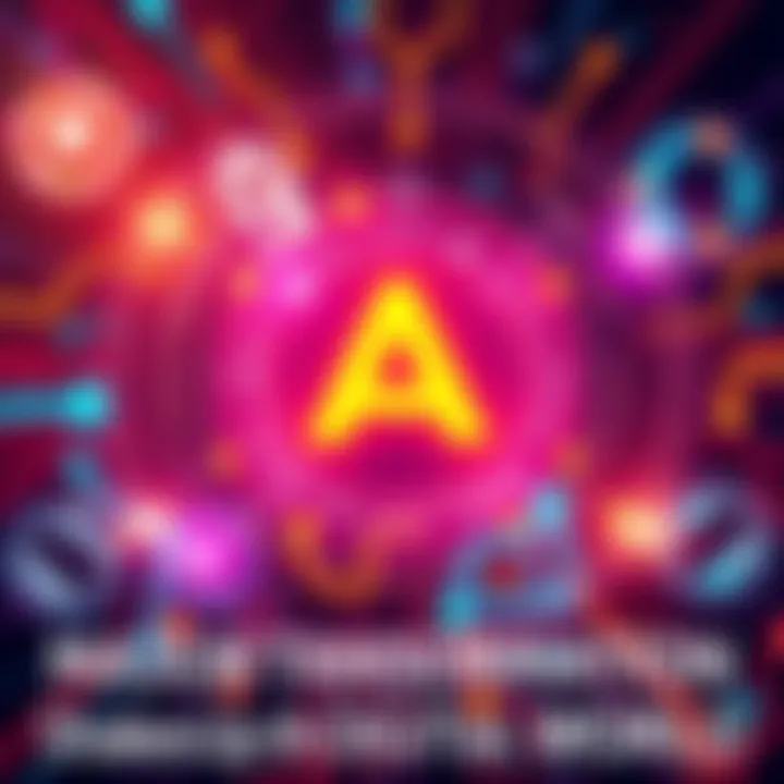 A large announcement symbol with digital graphics surrounding it, representing a major change in the online world.