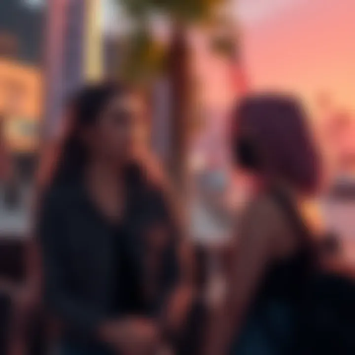 Dina expresses her concerns to Ellie about visiting Santa Barbara, showcasing tension in their friendship.