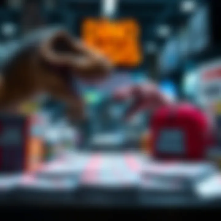 Exciting Dino Crisis lottery display with exclusive merchandise on show