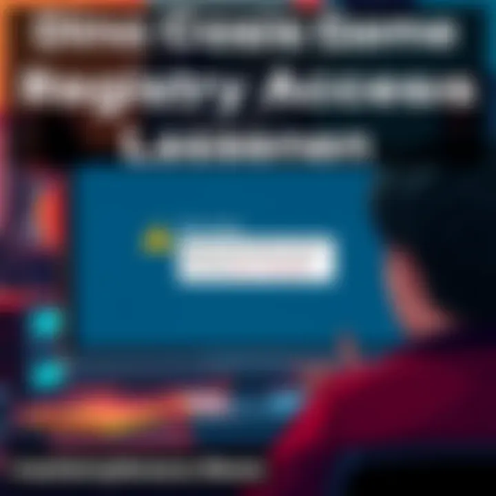 A computer screen shows a warning message about registry access for the Dino Crisis game on Steam, with a confused person looking at it.