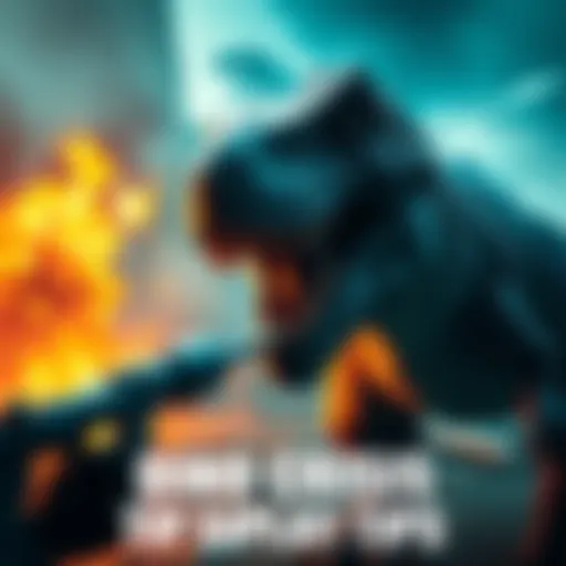 A player engaging with a dinosaur in a thrilling scene from Dino Crisis, showcasing the game's intense atmosphere and action.