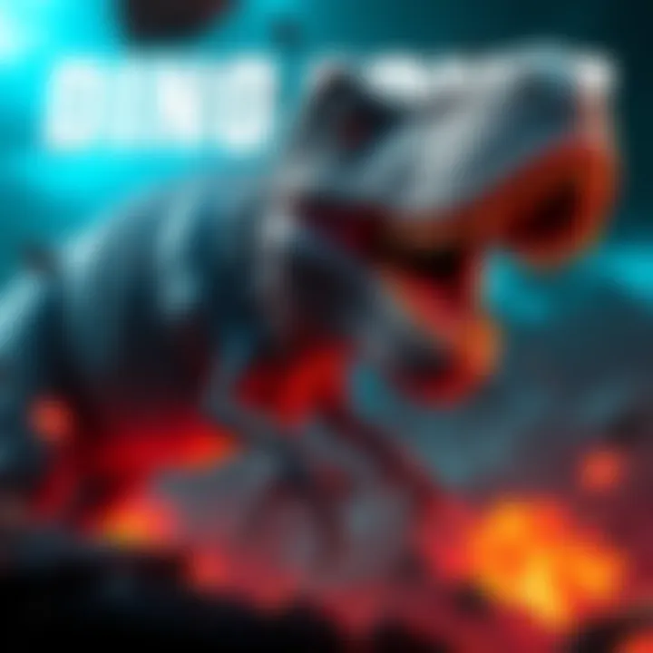 A poster featuring a dinosaur and cinematic elements, hinting at a 2024 movie release.