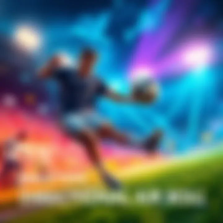 A gamer showcasing the directional air roll technique in a vibrant game scene, demonstrating improved aerial control and dribbling skills