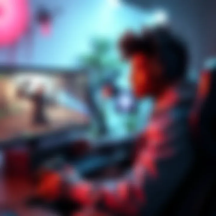 A gamer playing a visually demanding game on a high-performance PC with AMD and NVIDIA GPUs, showcasing the enhanced graphics and smooth gameplay from the new DIRECTX 12 Performance Mode.