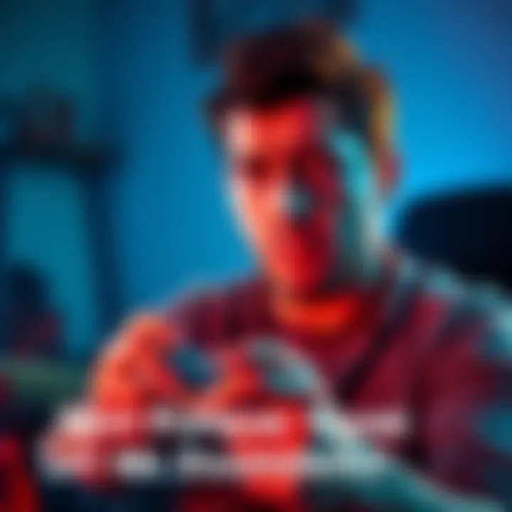 A person looking frustrated while playing a video game, with a game controller in hand and a sad expression