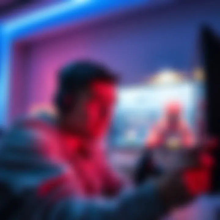 A gamer looking frustrated while playing a video game, showing disappointment with the screen displaying a negative review of Season 2.