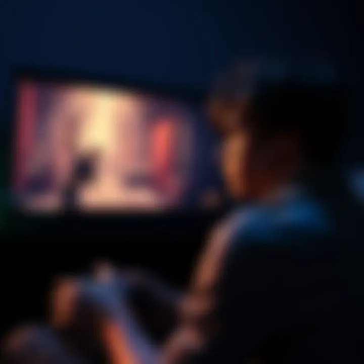 A gamer shows disappointment while playing Resident Evil remaster, with the game displayed on screen and fixed camera angles evident.