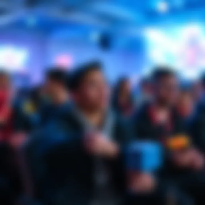 A group of gamers looking disappointed while holding loot boxes at a 10 Year Anniversary Event